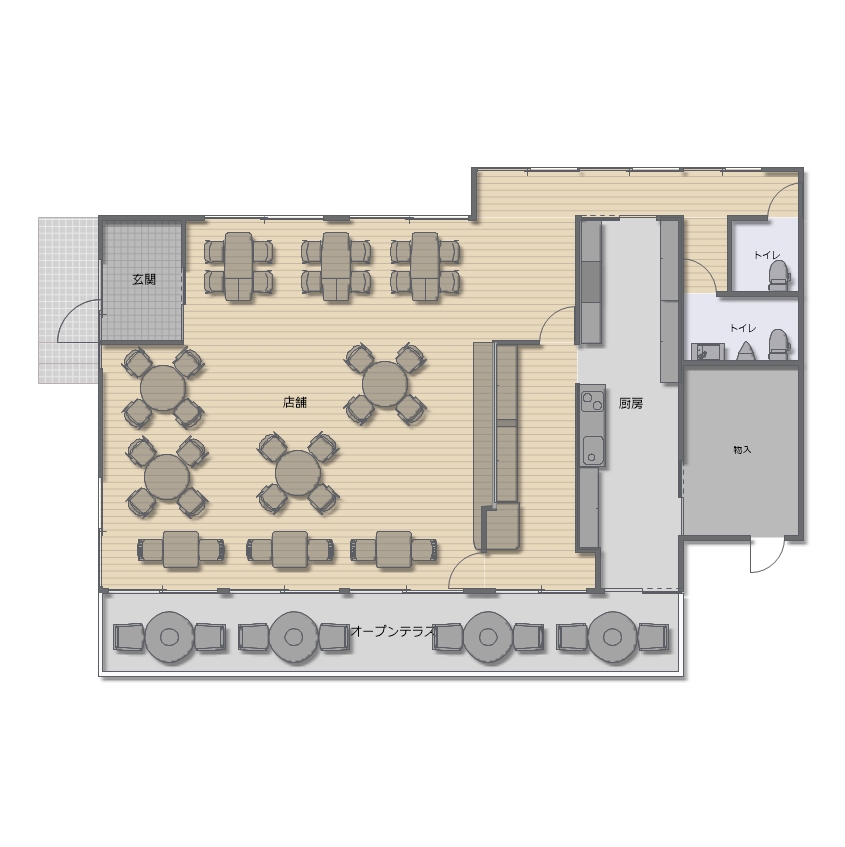 賃貸オフィス間取り図