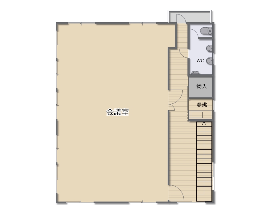 賃貸オフィス間取り図