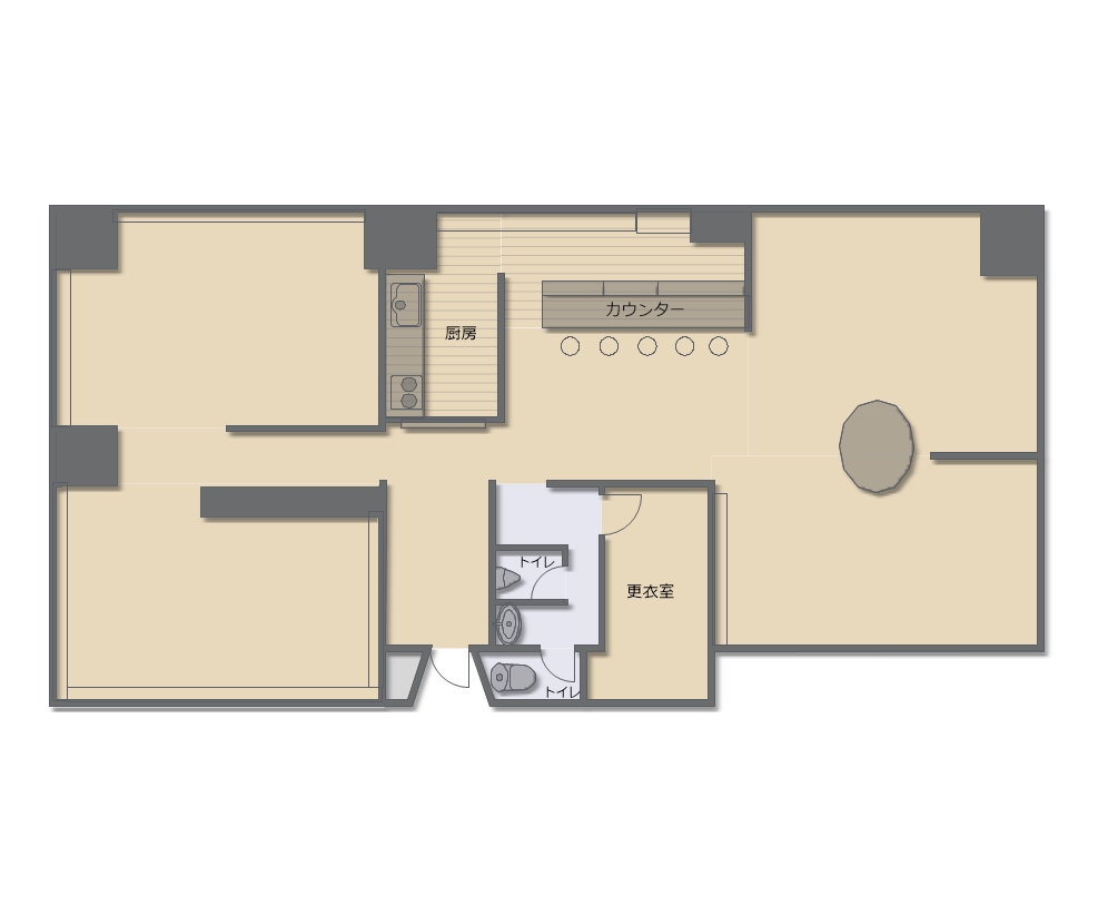 賃貸オフィス間取り図