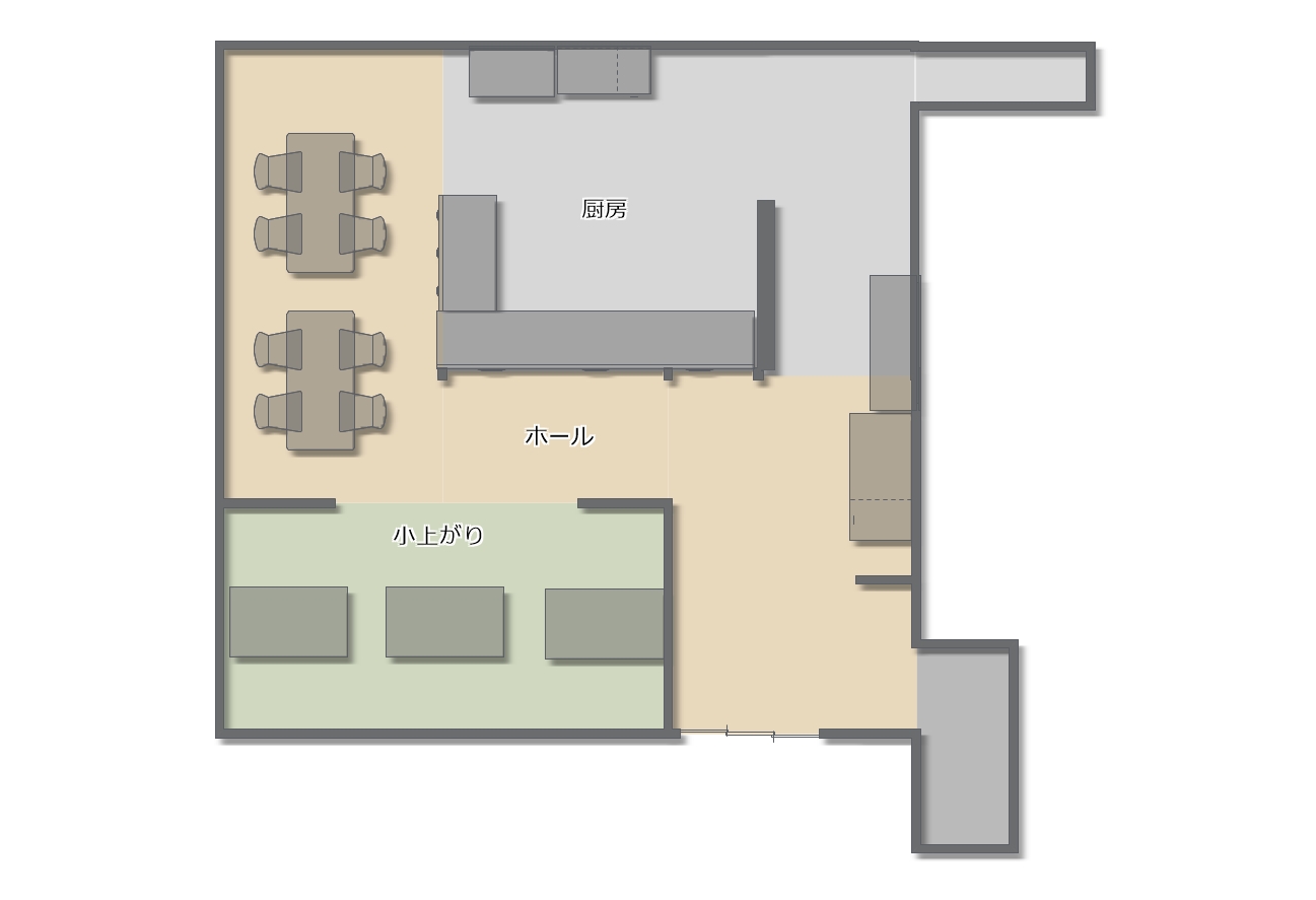 賃貸オフィス間取り図