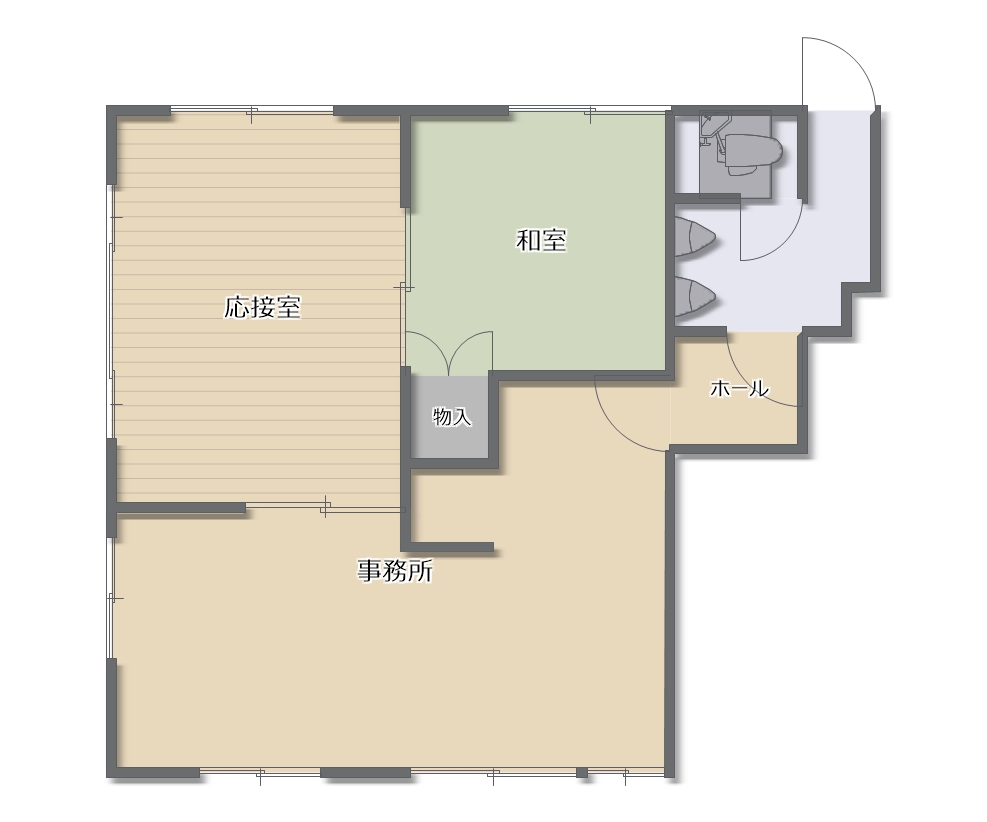 賃貸オフィス間取り図